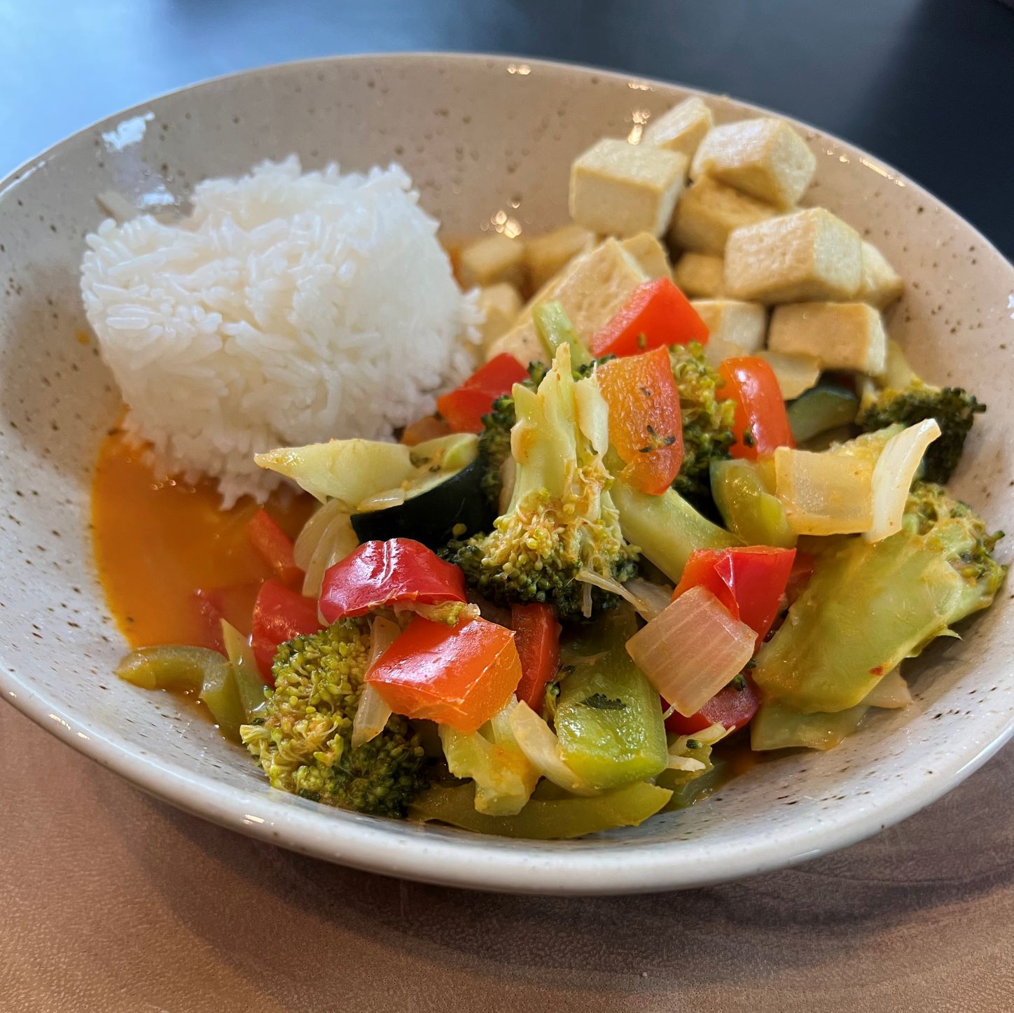 Thai Curry with Coconut Milk and Tofu